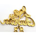 I Love My Grandmother Brushed Gold and Enamel Signed Tona 2in long