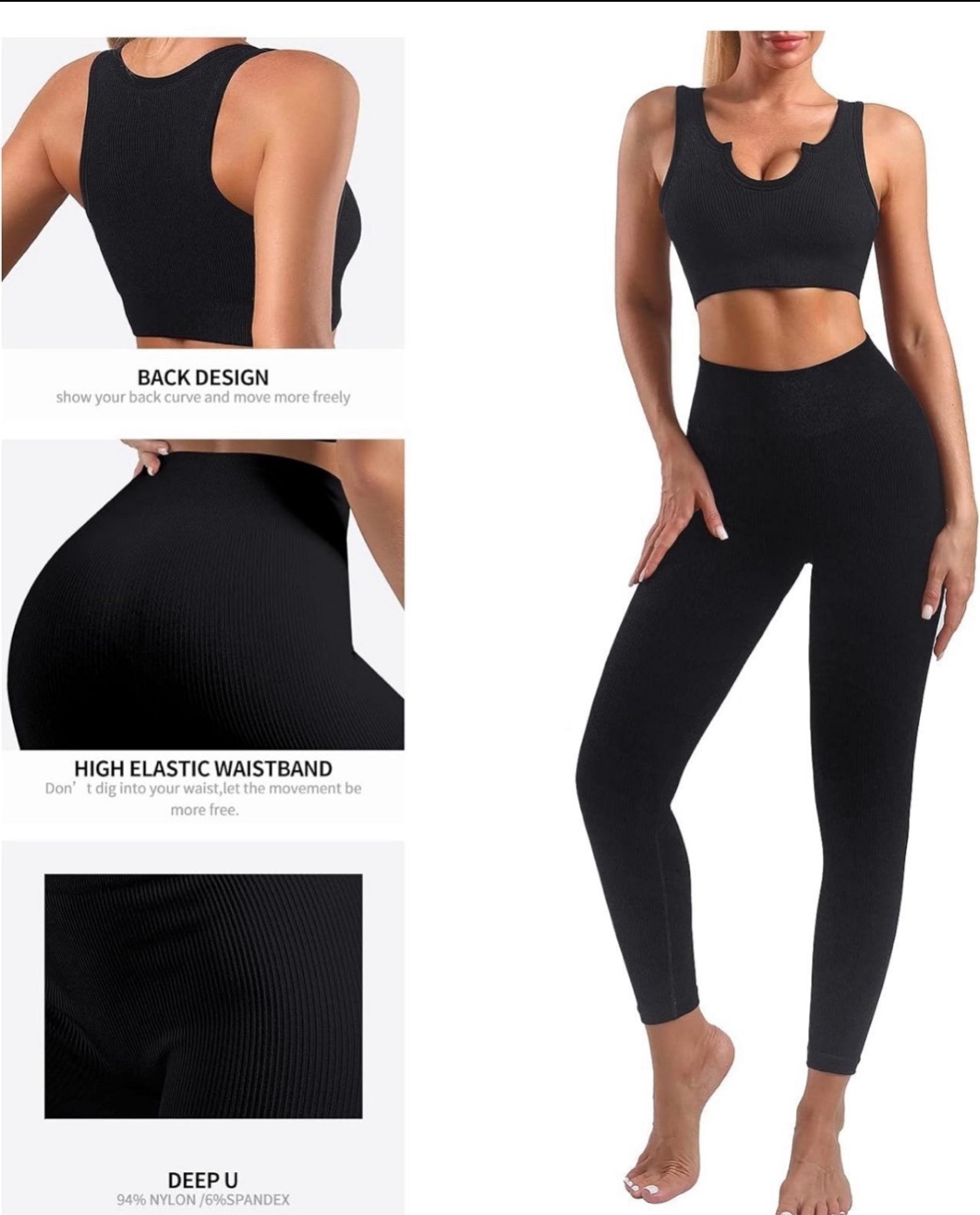 Workout set Size size small Women Leggings Gym High Waist Yoga sports bra