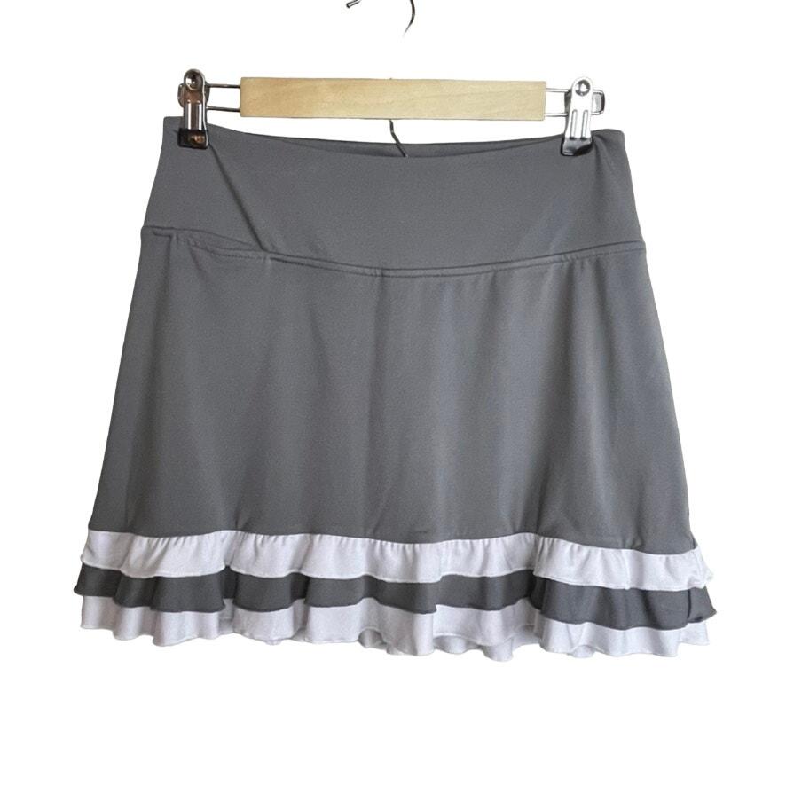 Golftini Dancing Queen Pull On Stretch Multi Striped Hem Golf Skort Size XS