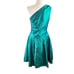 Vintage Scott Mcclintock One Shoulder Mini Tulle Dress Size 12 Green Prom Formal