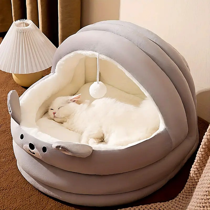 Cat Nest Four Seasons Universal Cat Semi-Enclosed House Winter Warm Removable