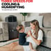 Honeywell Home 525-790CFM, Fan & Humidifier with Ice Compartment & Remote, CL30X