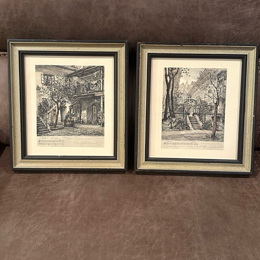 2 Composers Homes Prints in Frames