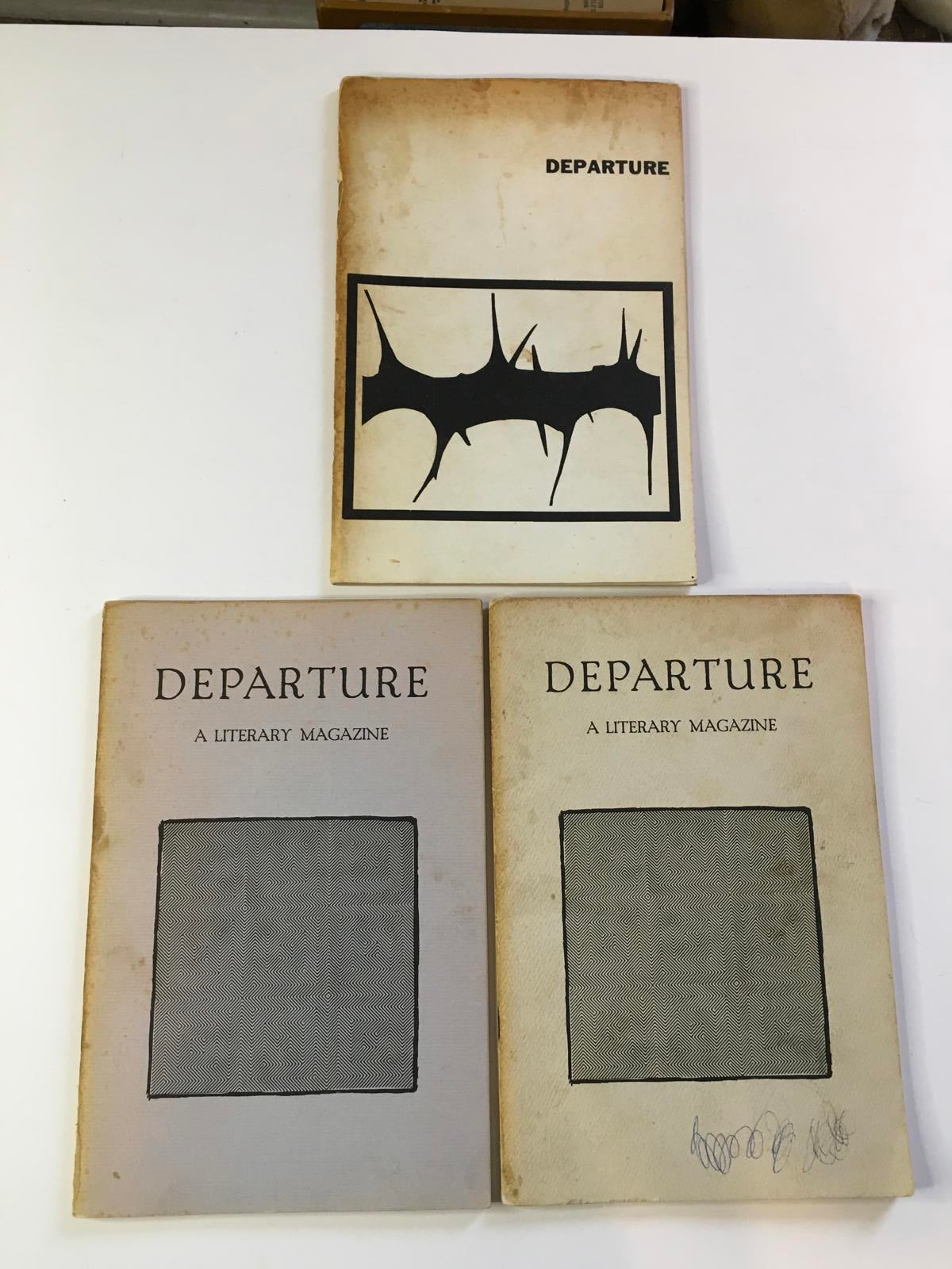 Departure Lot of 3 Literary Magazines 1965