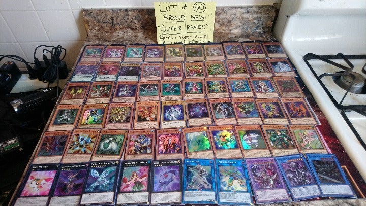 YUGIOH LOT: Lot of 60 SUPER RARES! Mint!