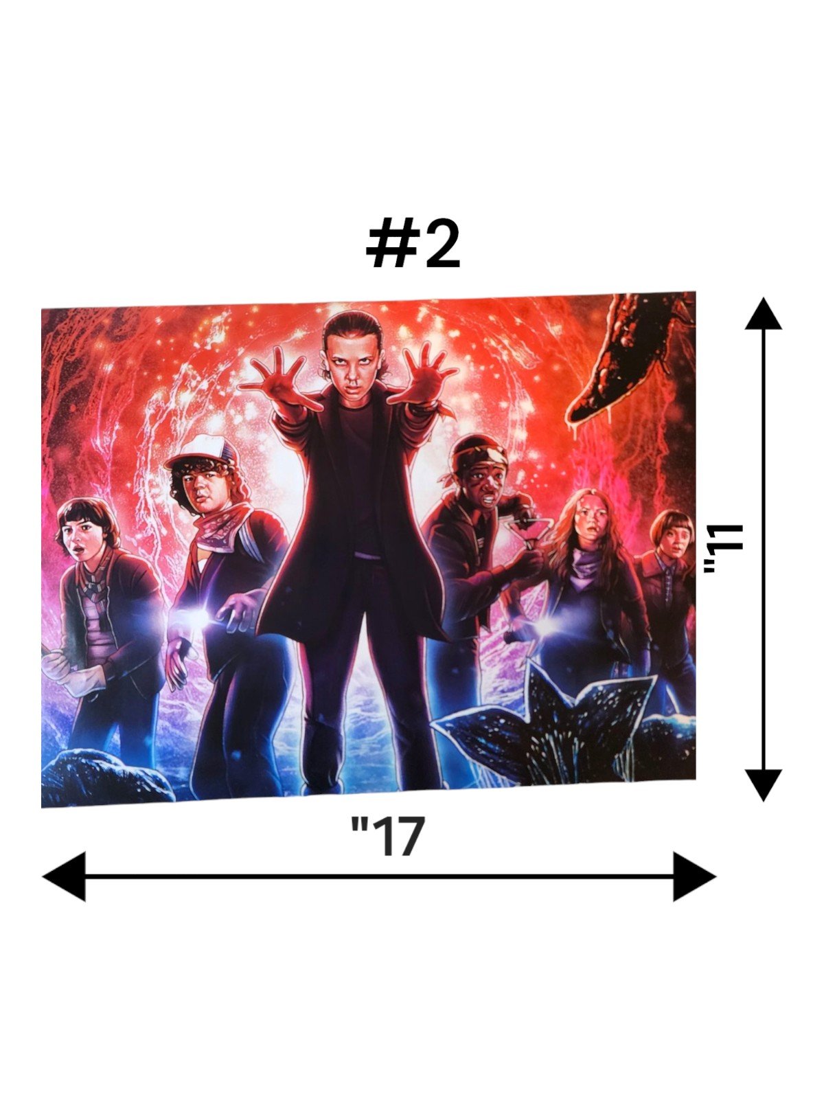 8 Different Illustrations of Netflix Series Stranger Things Season 1,2,3 Posters - detail