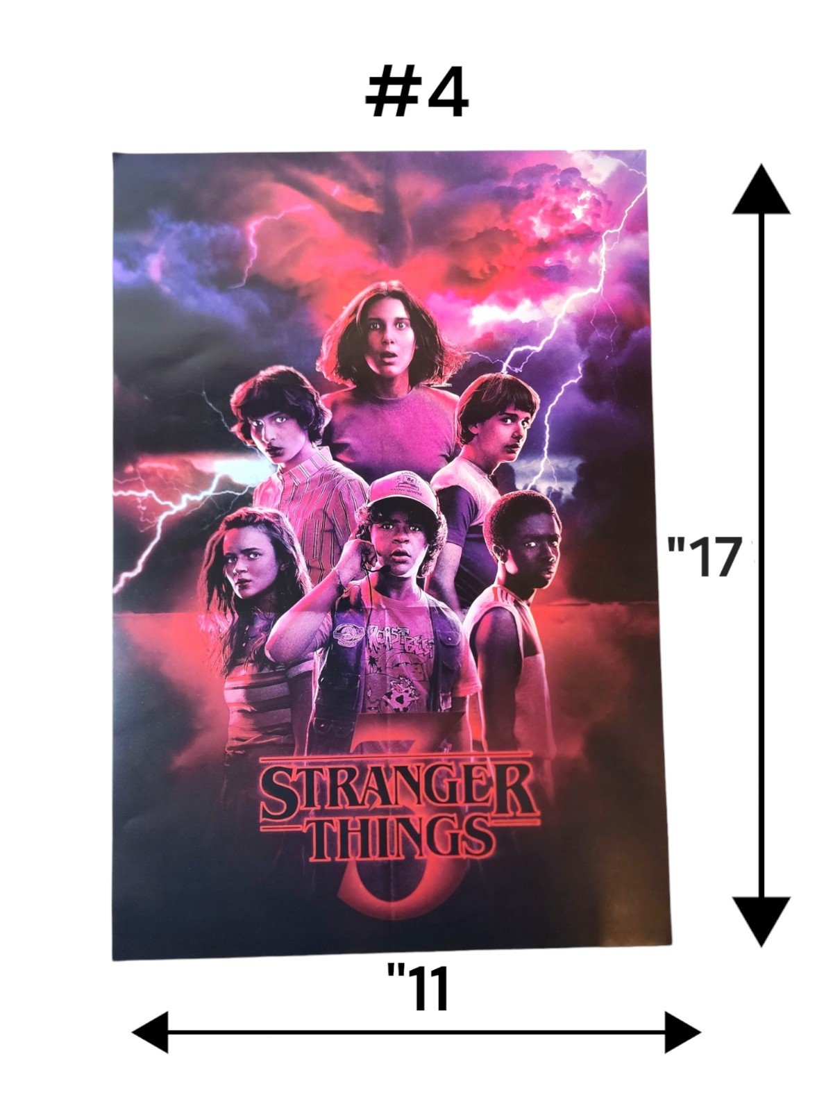 8 Different Illustrations of Netflix Series Stranger Things Season 1,2,3 Posters - detail