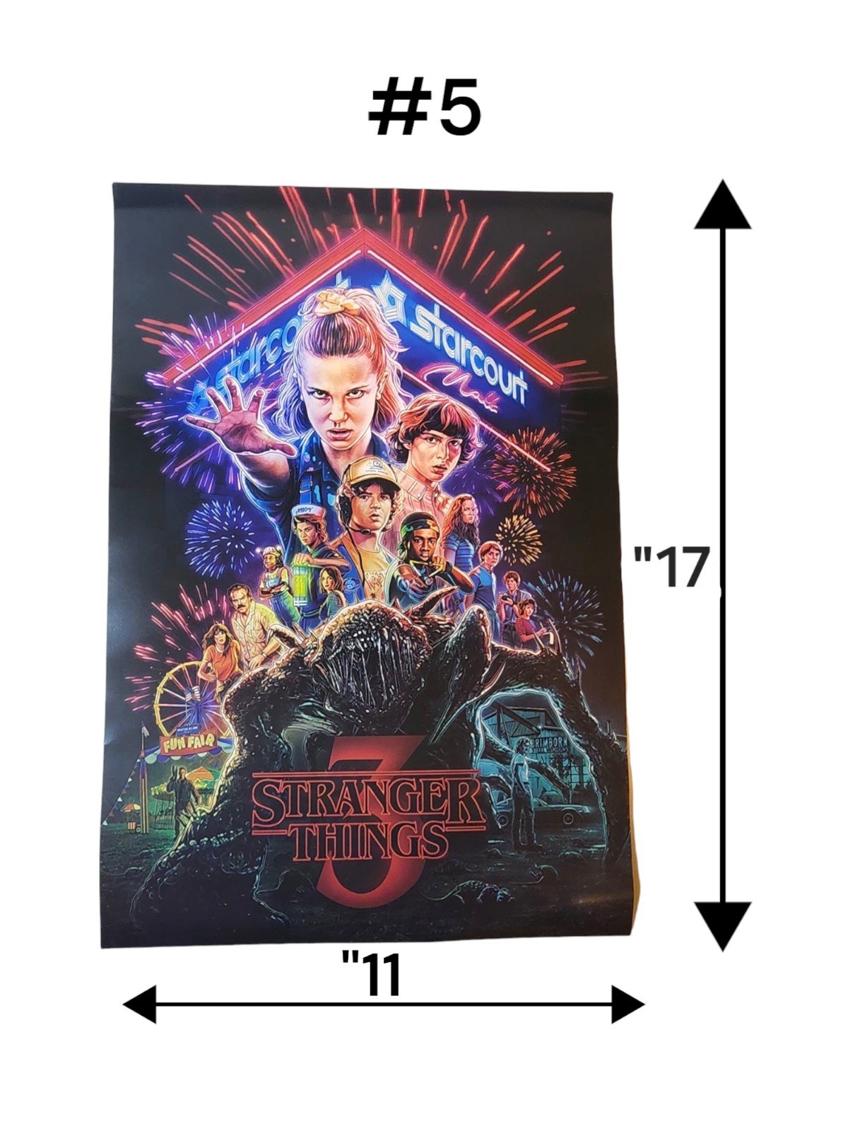 8 Different Illustrations of Netflix Series Stranger Things Season 1,2,3 Posters - detail