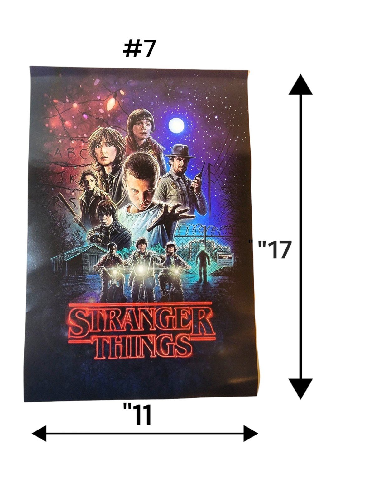 8 Different Illustrations of Netflix Series Stranger Things Season 1,2,3 Posters - detail