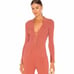 Cult Gaia Faye Jasper Long Sleeve Ribbed Knit Top Size XS