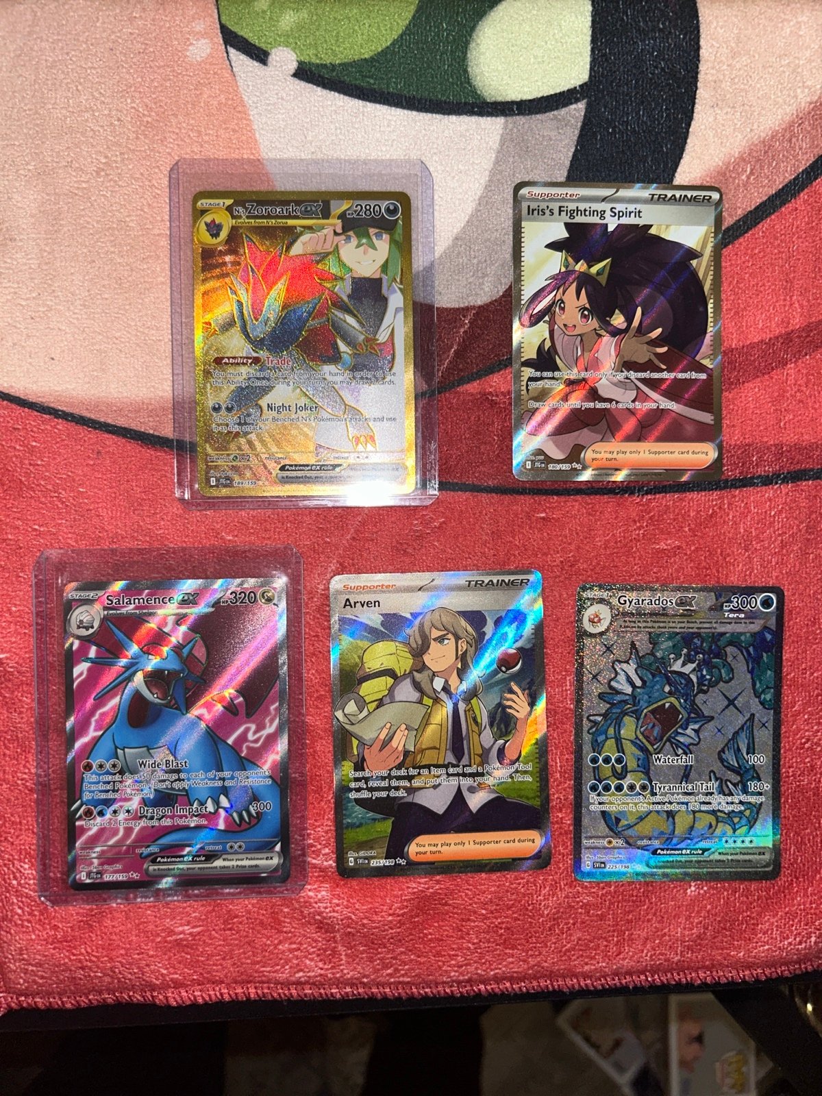 Pokémon TCG N’s Zoroark EX Full Art Illustration Rare Gold! NM LOT Of 5