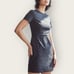 Vetta Capsule Sheath Dress | XS | Slate Blue Sustainable Minimalist Career Mini