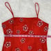 Anthropologie Red Floral Mini Dress Size 6