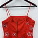 Anthropologie Red Floral Mini Dress Size 6