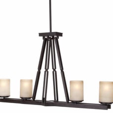 Hampton Bay Alta Loma 4-Light 72-3/4 in. Dark Ridge Bronze Island Light