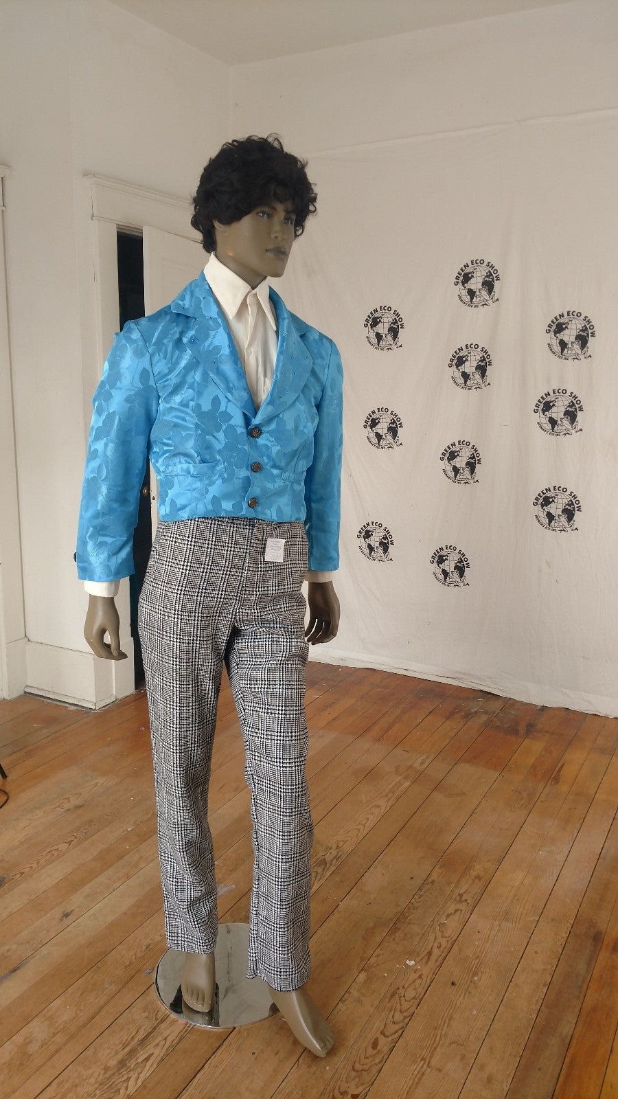 Plaid Suit style pants 32 Hermans Eco USA