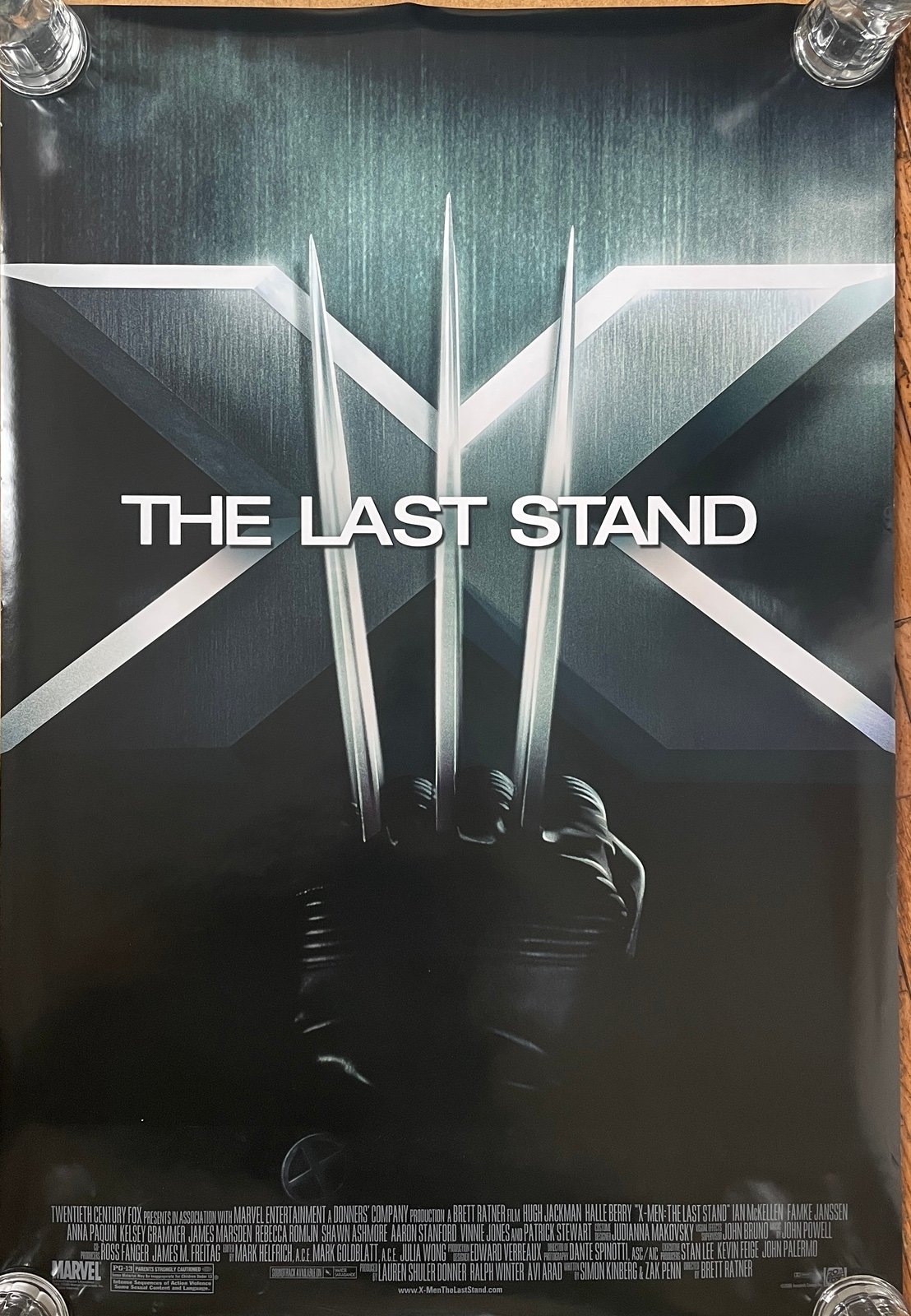 X-Men Movie Poster - The Last Stand Original Double Sided - Wolverine Style