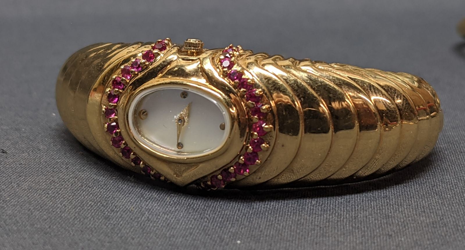 Ladies Franklin Mint Watch. Real Rubies