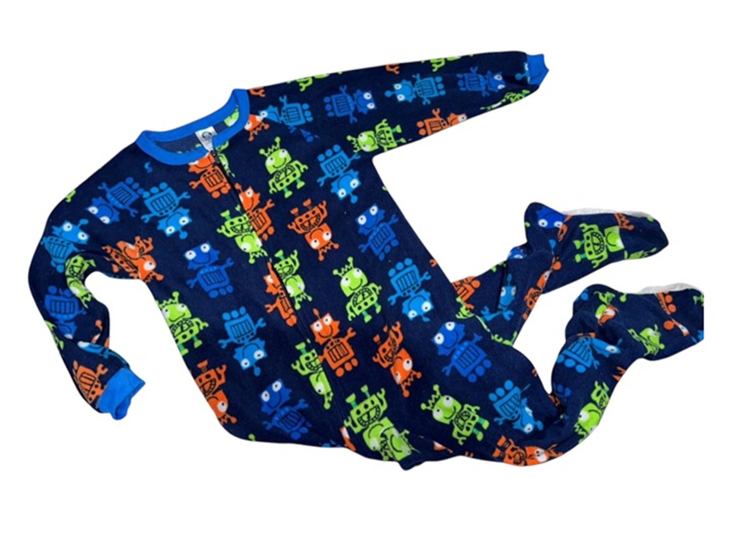 Boys fleece footed pajamas
