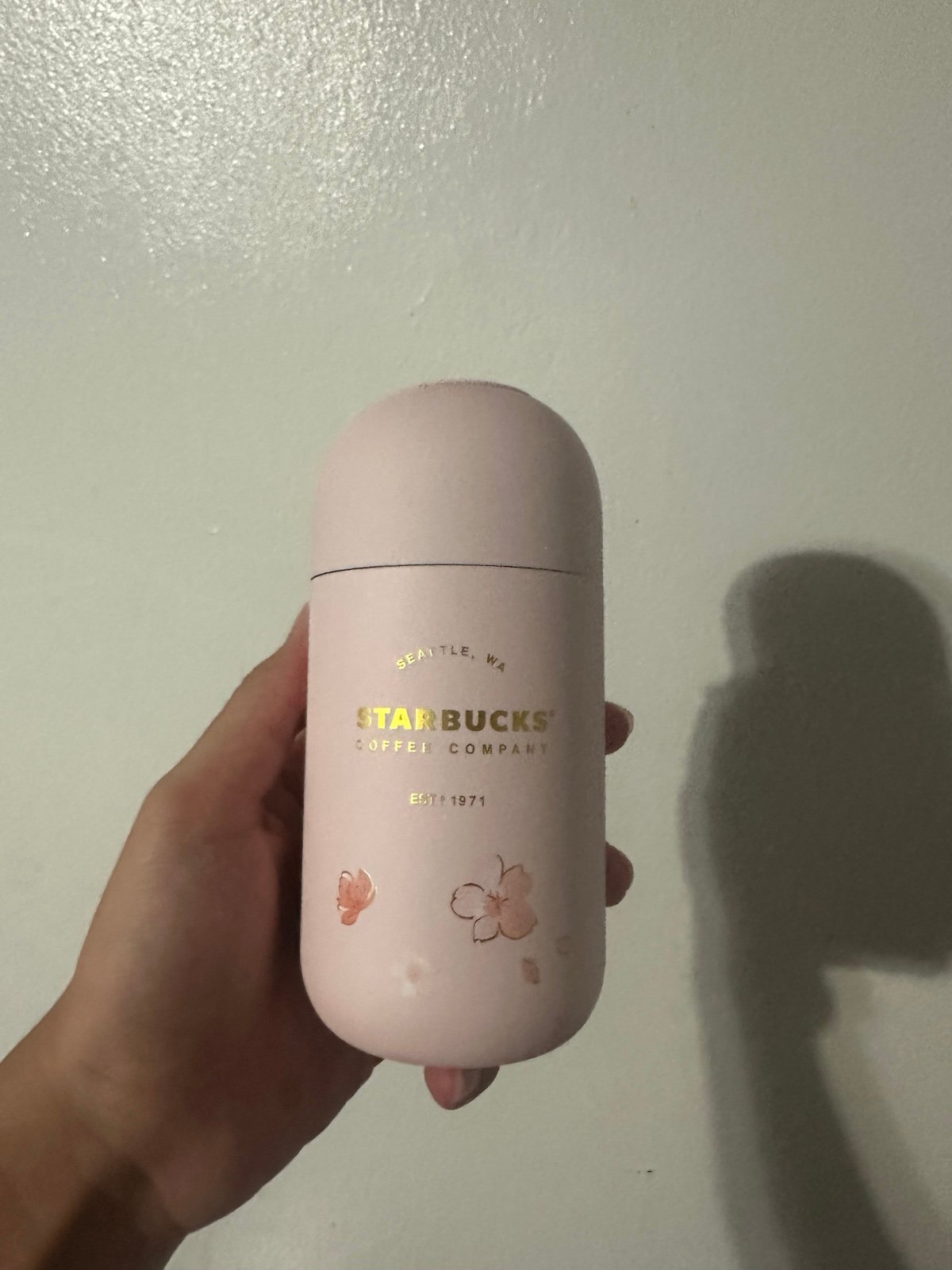 Pink Korean Starbucks SS Bottle 7.5oz