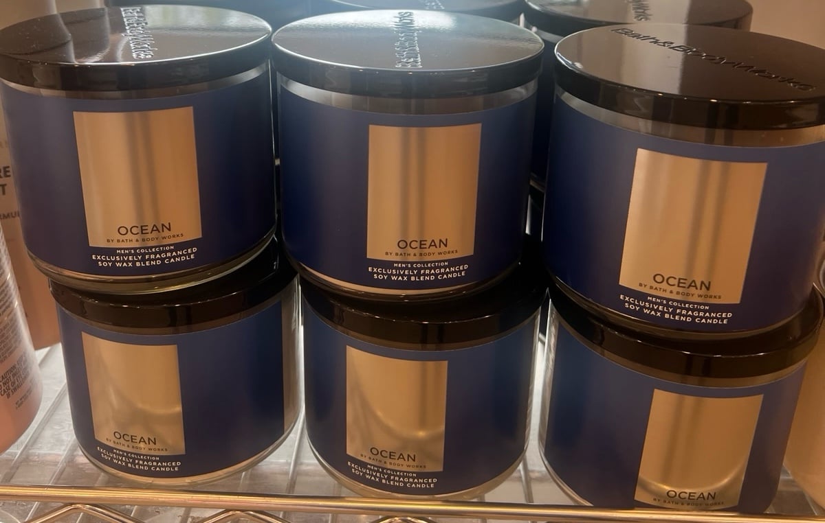 Bath & Body Works 6x OCEAN 3-wick candle set