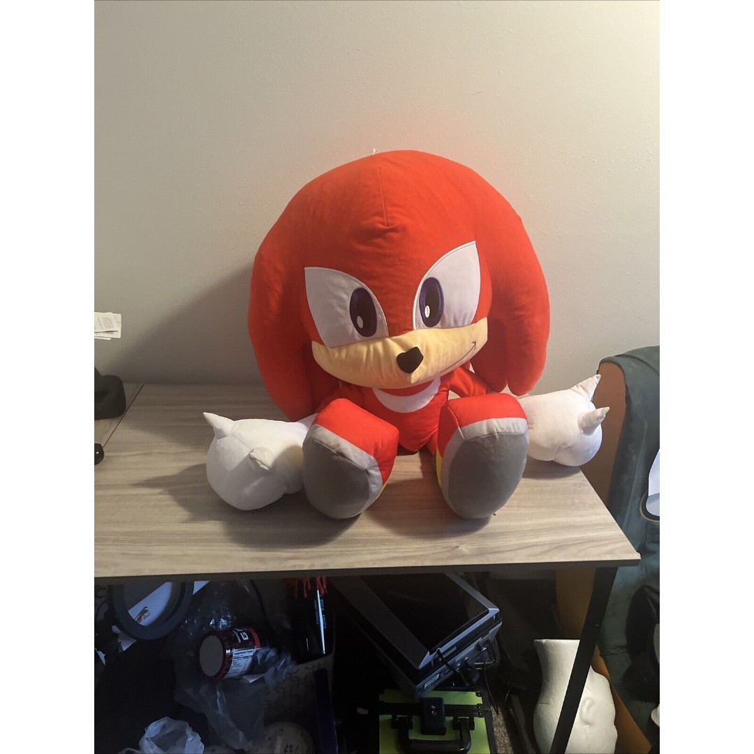 Sega Sonic The Hedgehog Huge 34" Modern Knuckles Red Plush * RARE!