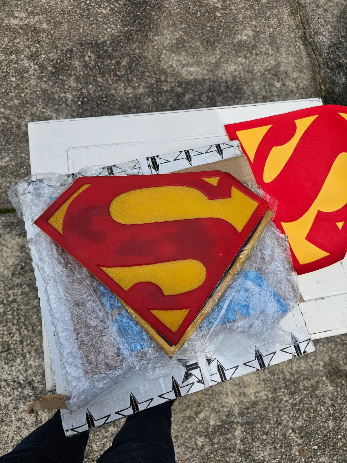 Flawed superman cosplay emblem