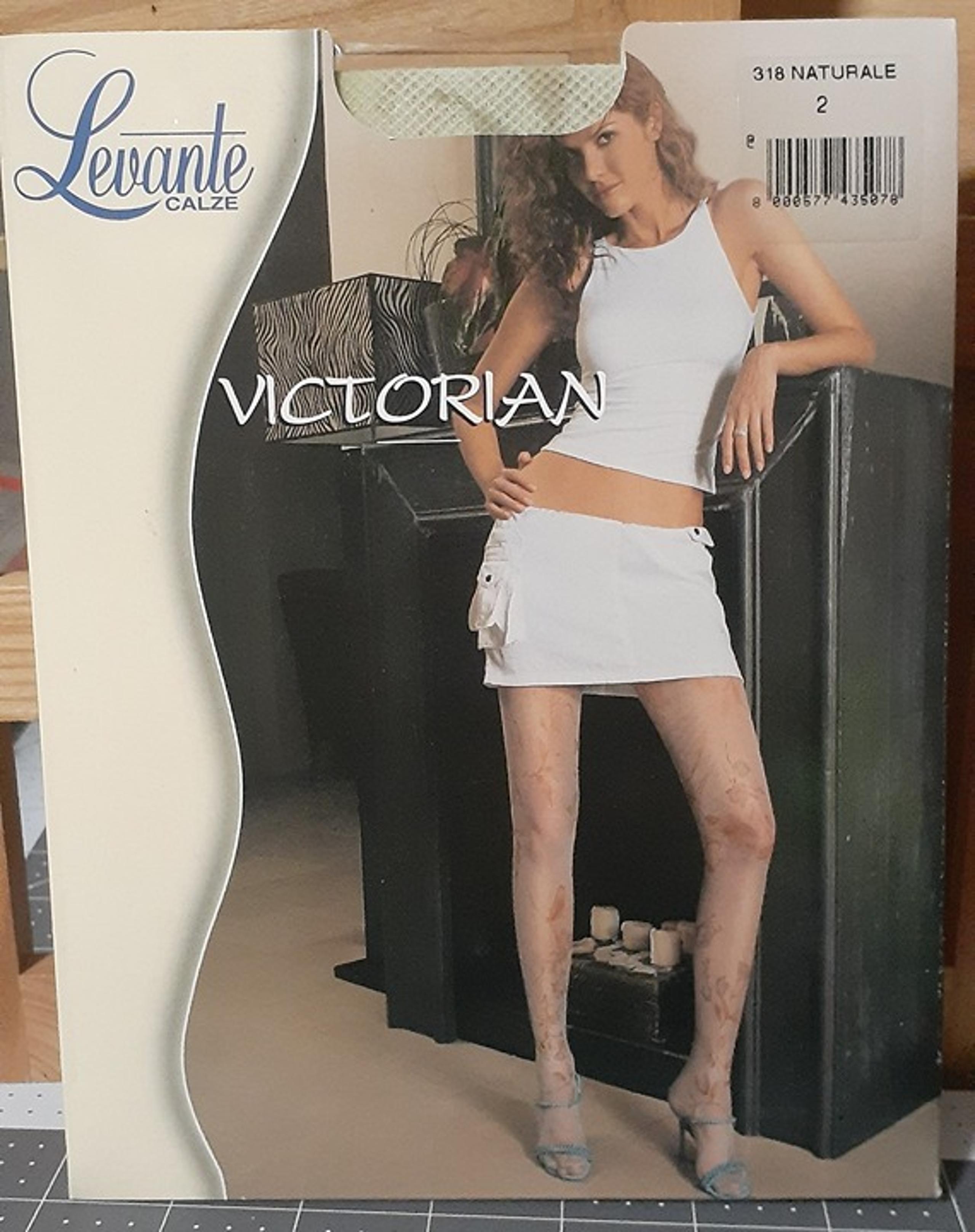Levante CALZE Thigh High Stockings - NATURALE VICTORIAN - Made In Italy S/M