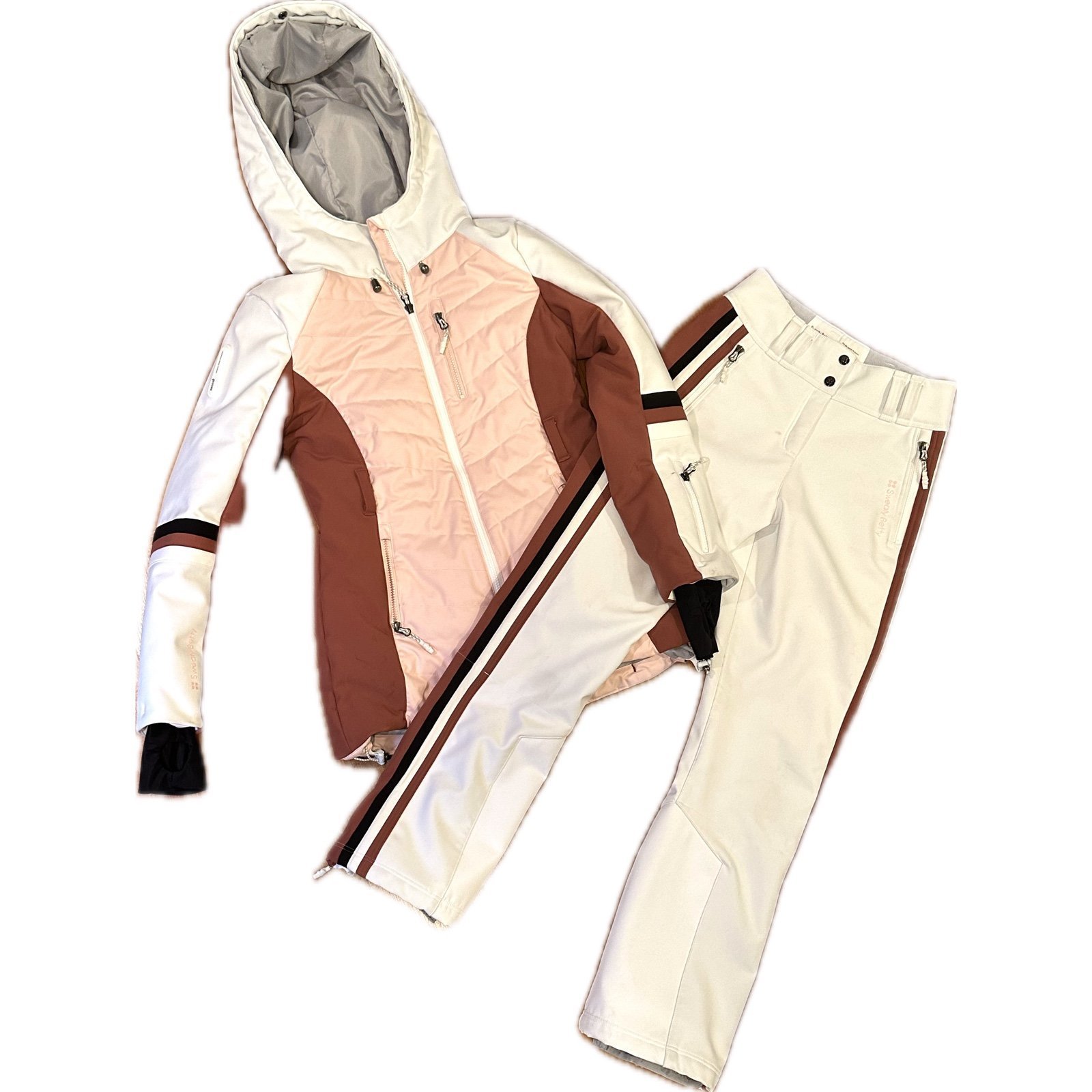 Sweaty Betty Ski Set: Method Small Parka + Moritz XS Pants