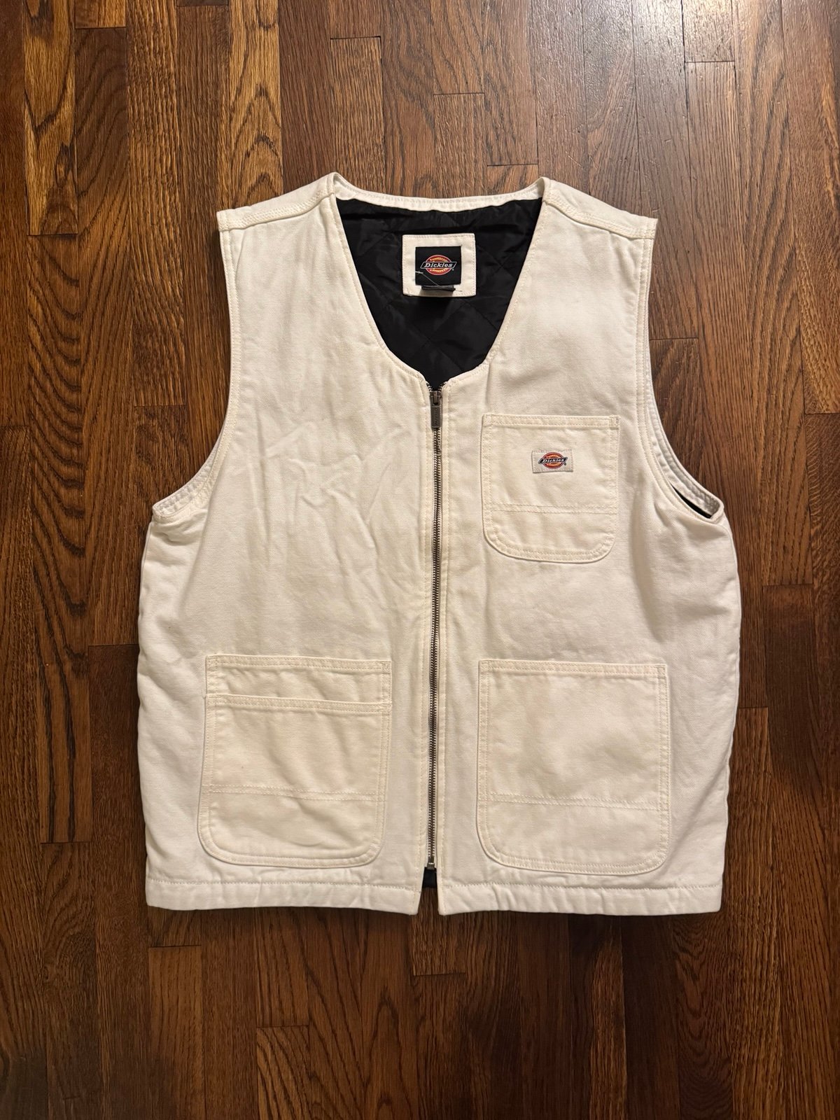 Dickies white work vest size medium