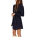 Marissa Webb Tunic Shirt Dress Women's Size 12 Blue Twill Button Front Western