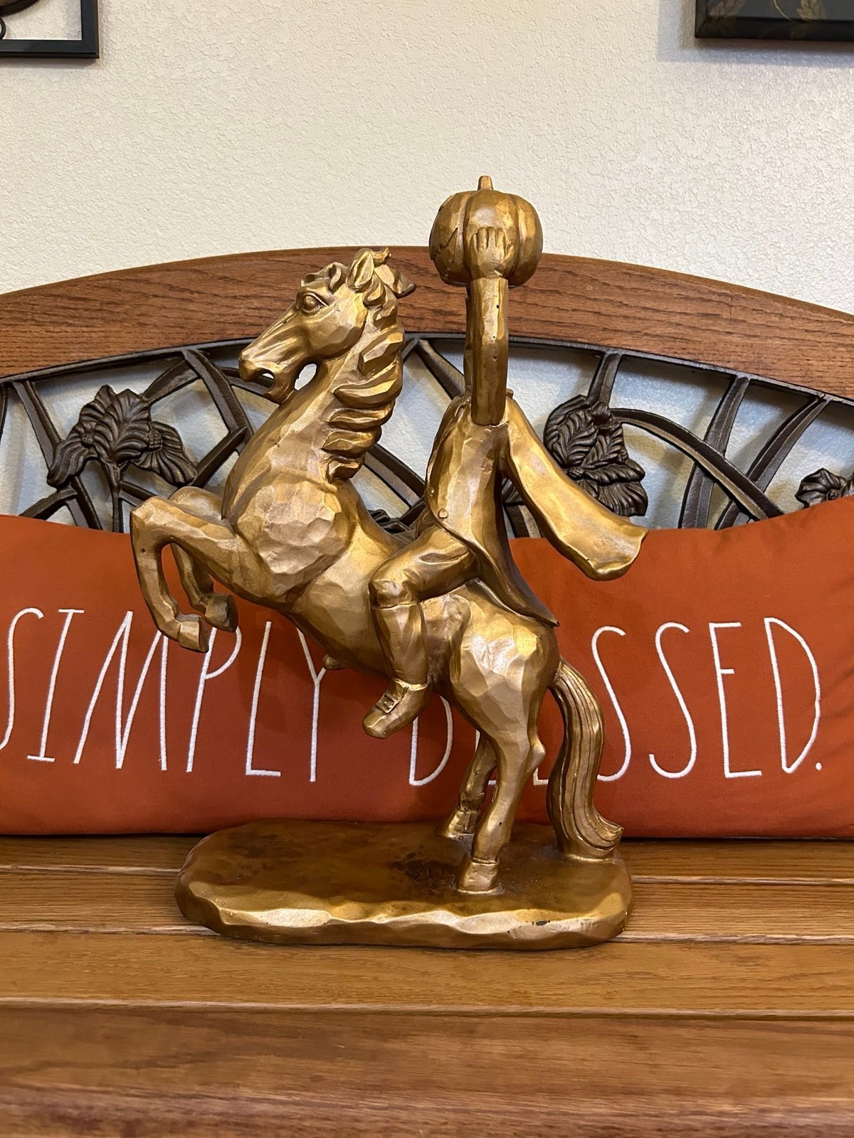 headless horseman statue