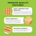 Bamboo Cutting Board Set - Chopping Boards for Kitchen Meal Prep - Set of 3