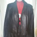 Brown 2 piece leather suit