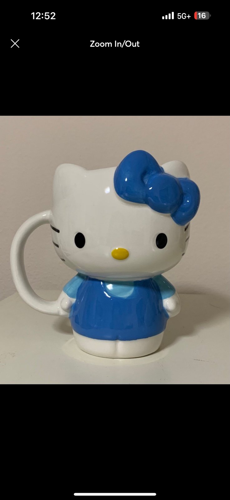 Hello Kitty Body Mug Blue