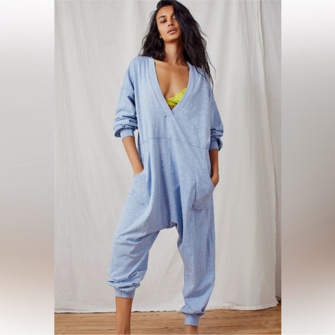 Intimately Free People Blue Lightweight Jumpsuit XS