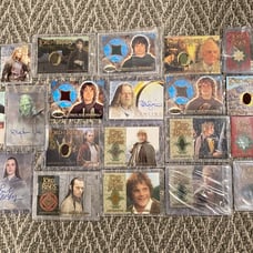 Choose Your Own LOTR Memorabillia Card Lot Movie Worn Material & Autographs