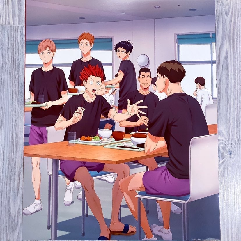Haikyu BIG poster Shiratorizawa RARE art