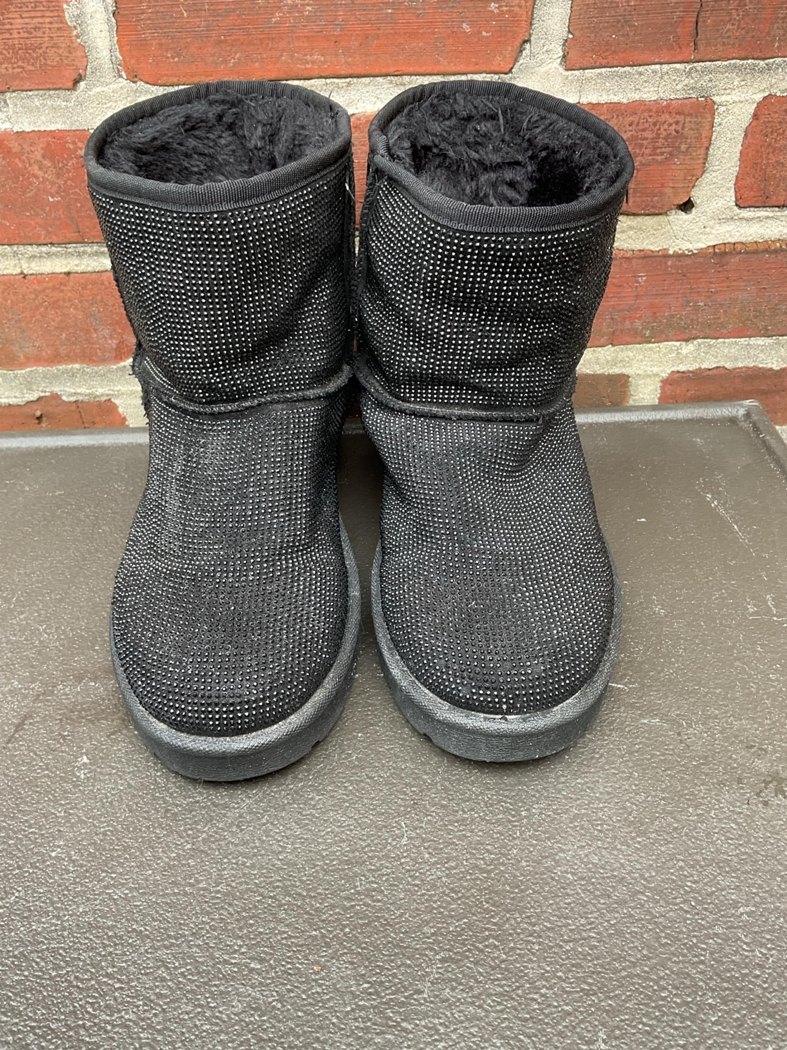 Torrid Black Glitter Cozy Women's Boots
