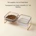 POOCH-LABS Pampered Paws Elevated Bowl (30.5 x 14.4 x11 Centimeters) Double Bowl