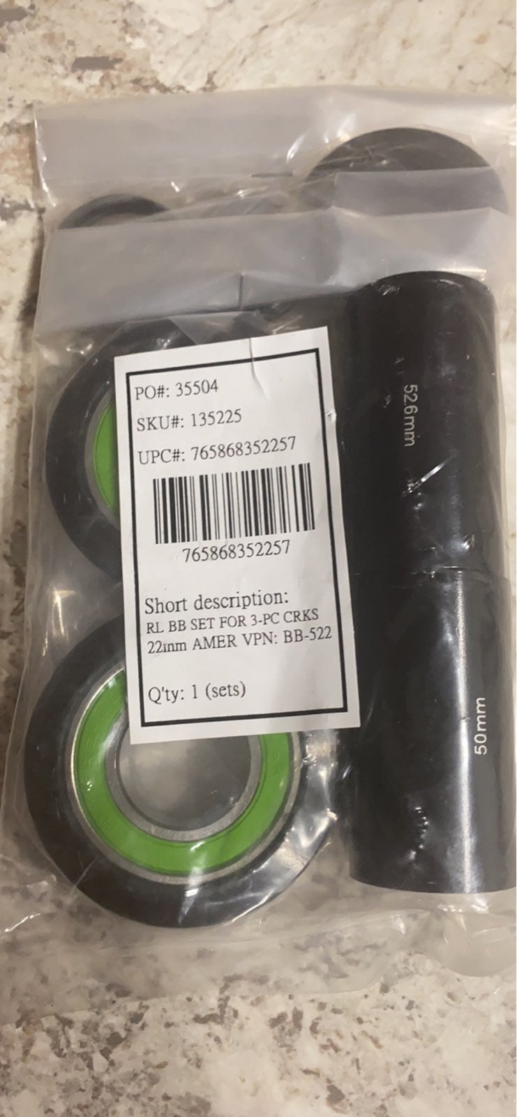 Redline 22mm american bottom bracket