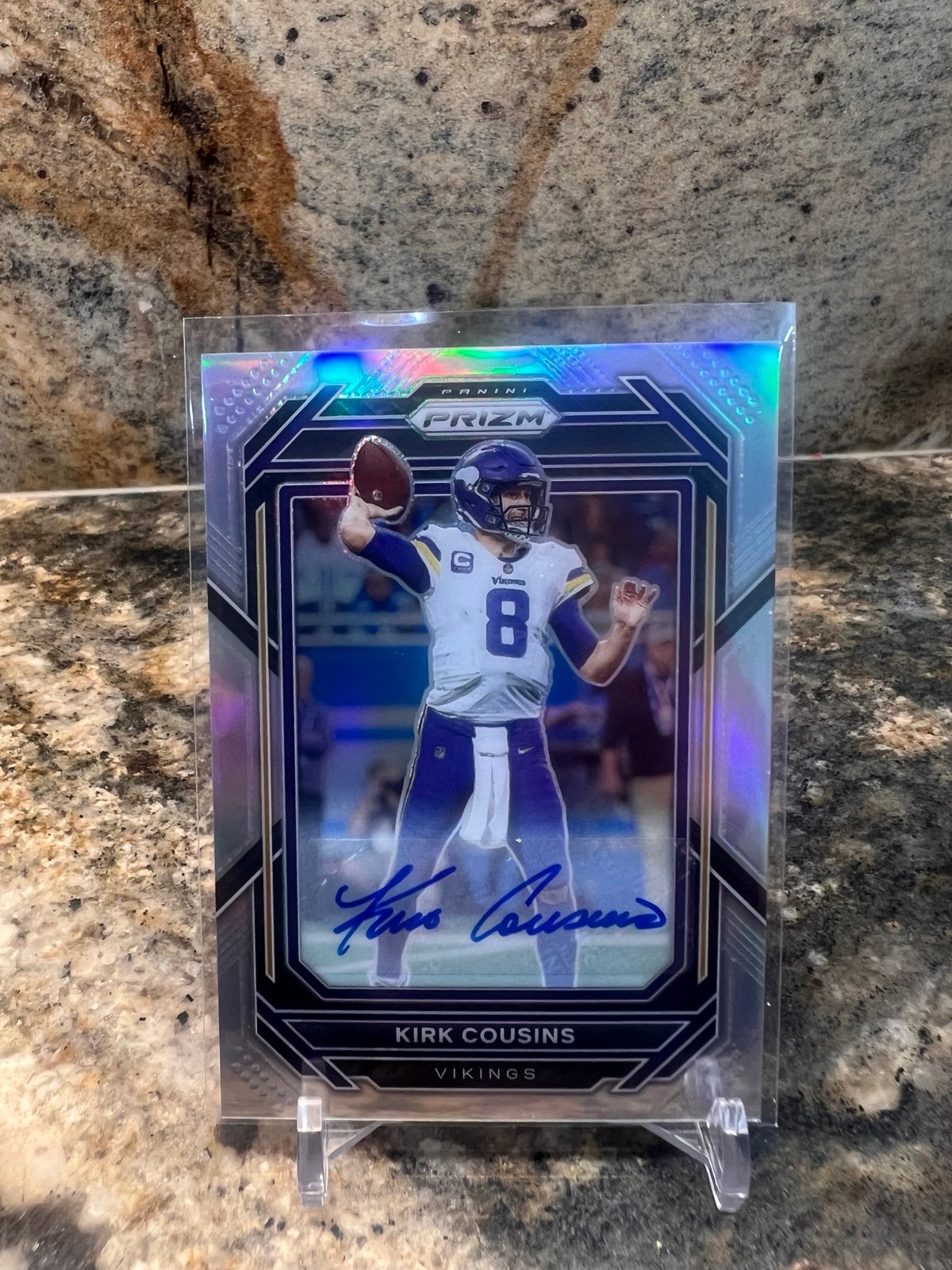 2022 Panini Prizm Kirk Cousins Silver Auto