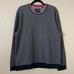 Ted Baker Sweater Mens Size 5 XL Blue Geometric Knit Crewneck Sweatshirt Preppy