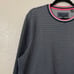 Ted Baker Sweater Mens Size 5 XL Blue Geometric Knit Crewneck Sweatshirt Preppy
