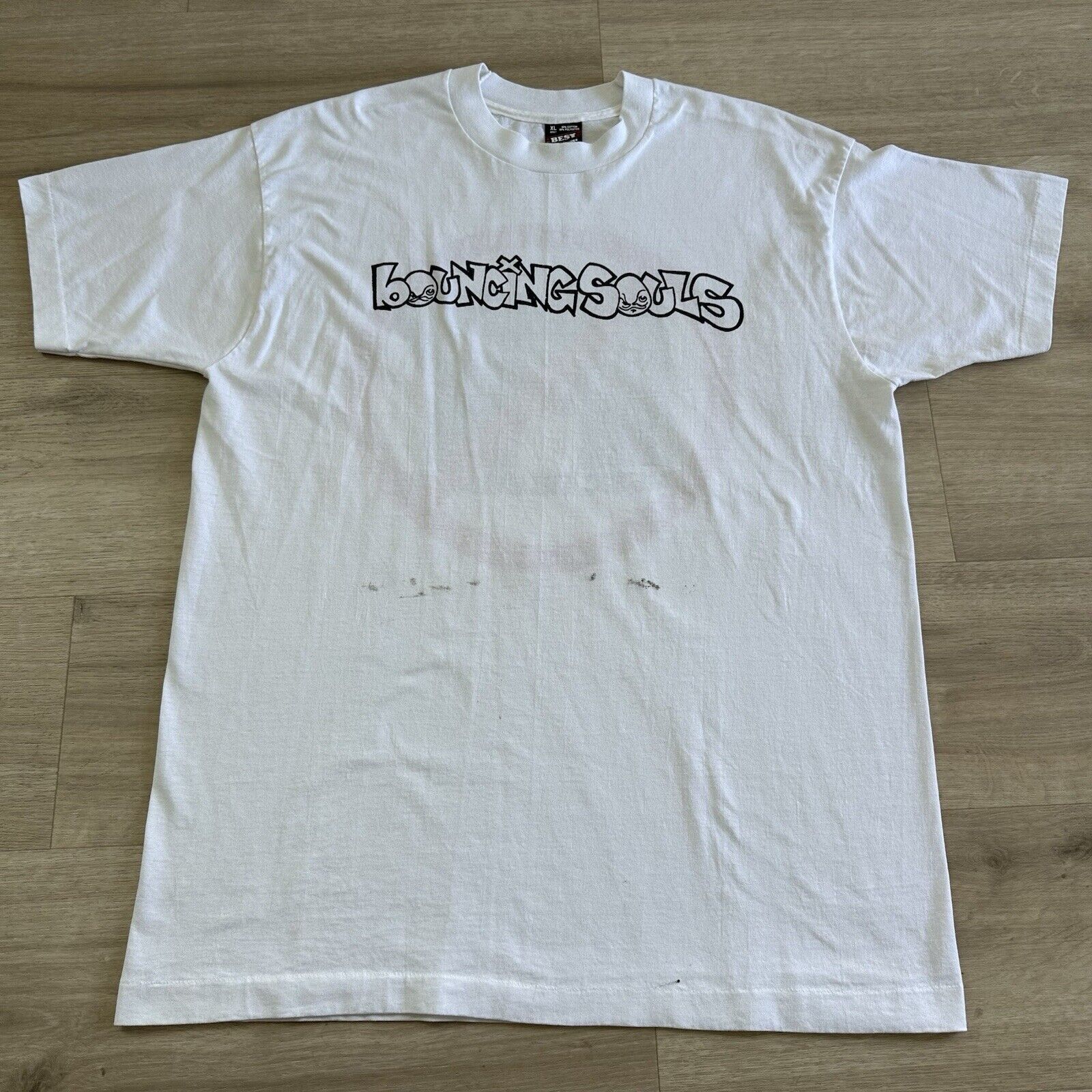 Vintage Bouncing Souls Band T-Shirt XL Anti MTV SHIRT Punk 90s RARE