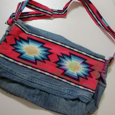 Reclaimed Blue Jean Handmade Handbag-Fully Lined and Ready to Ship!