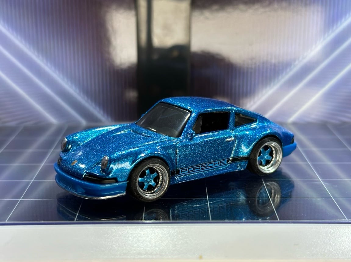 1971 Porsche 911 Metallic Blue - Custom Tampo Removal Hot Wheels