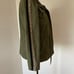 Altar’d States size small army green jacket with black and cheetah side stripes