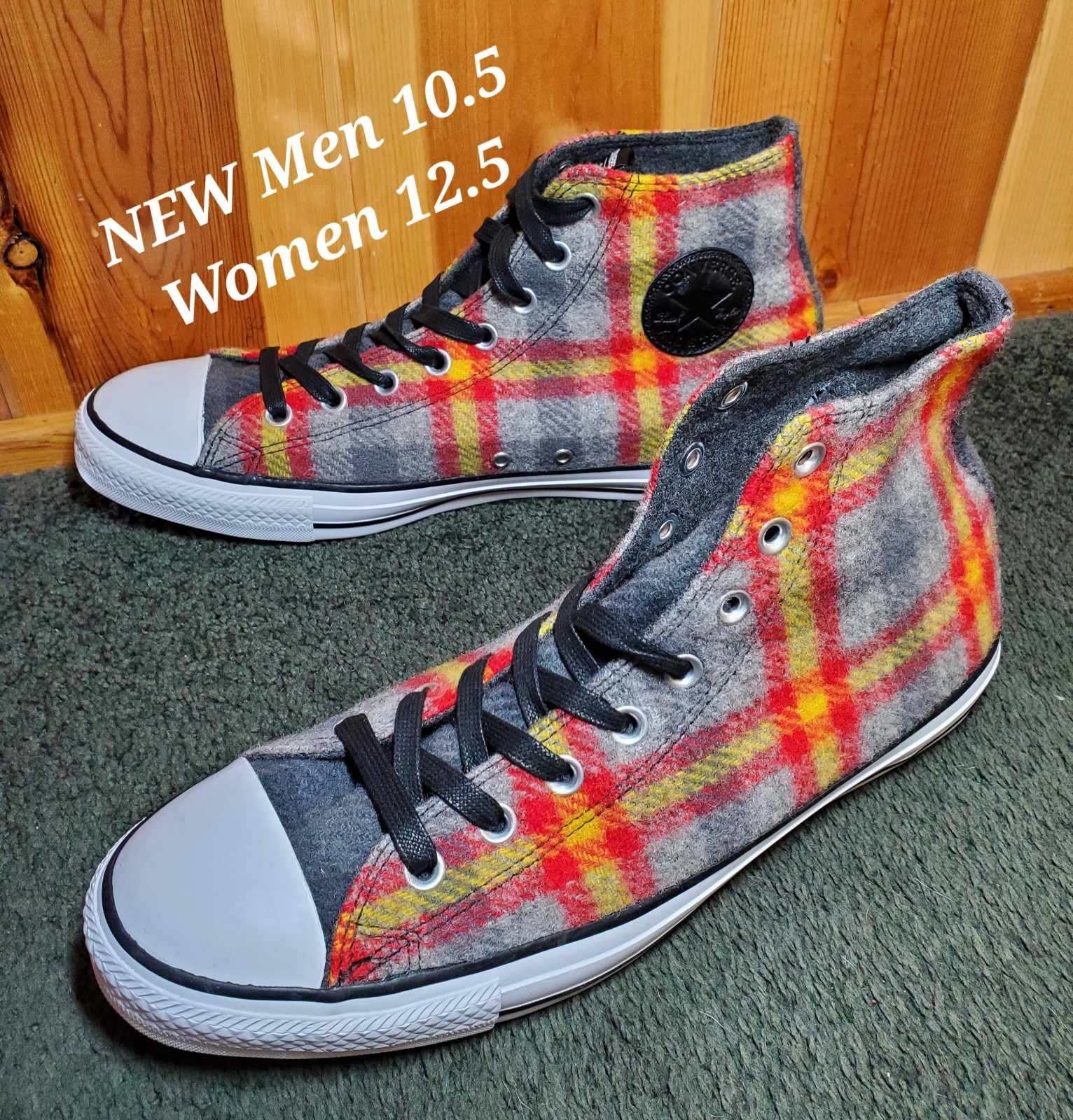NEW Converse Woolrich All Star Men 10.5/ Women 12.5