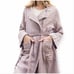 NWT Raquel Allegra Trench Coat in Lilac Metallic, Size 2/M